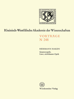 cover image of Quantenoptik, Laser, nichtlineare Optik